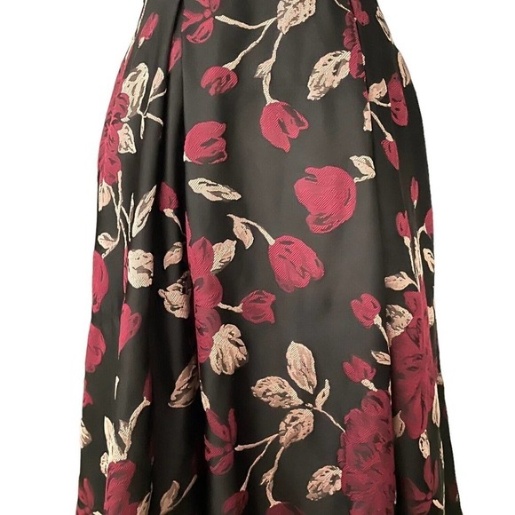 Hutch Black Off the Shoulder Floral Jacquard High Low Ball Gown Dress Size 2 - Picture 3 of 10